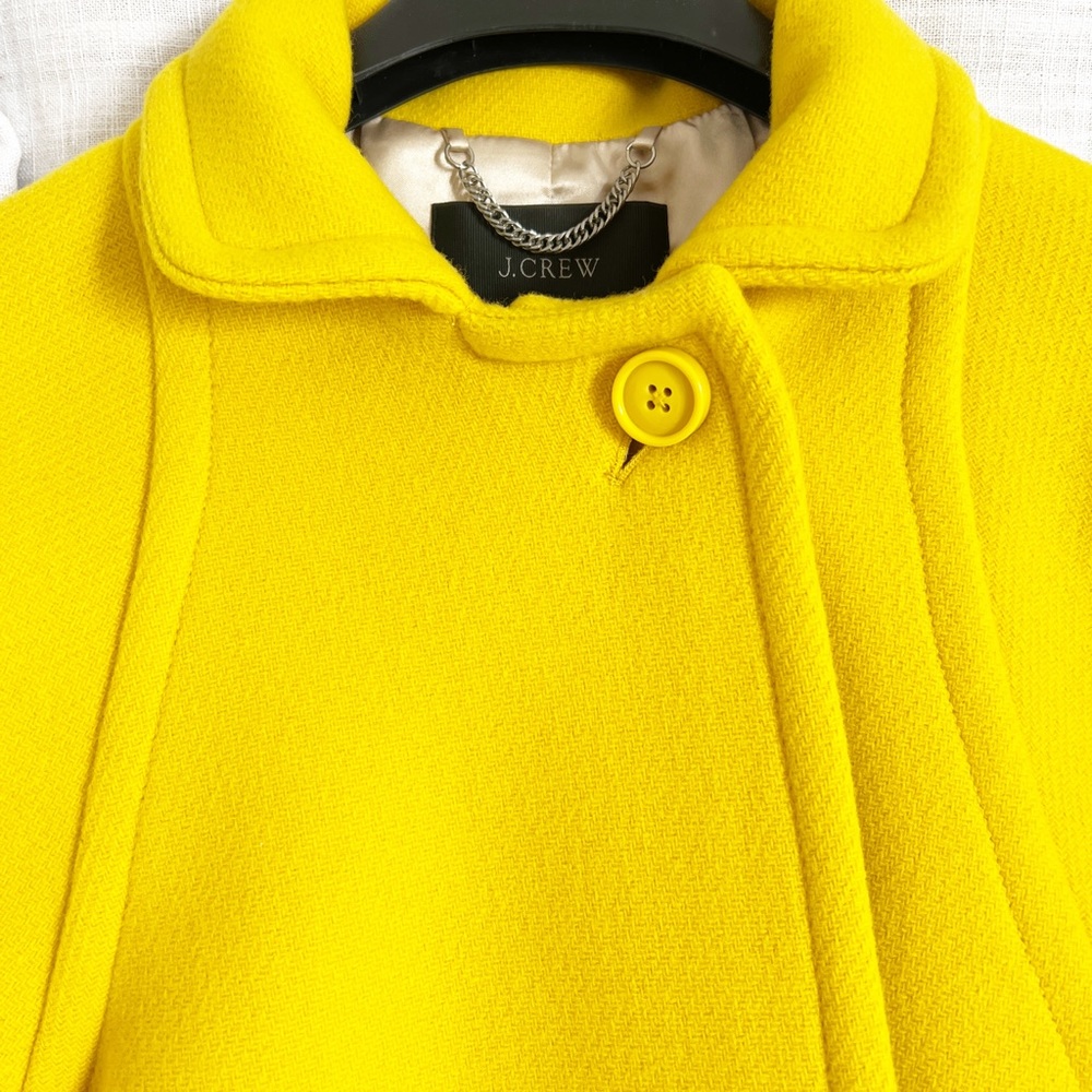 J. Crew wool stadium cloth wool statement coat, size 0.